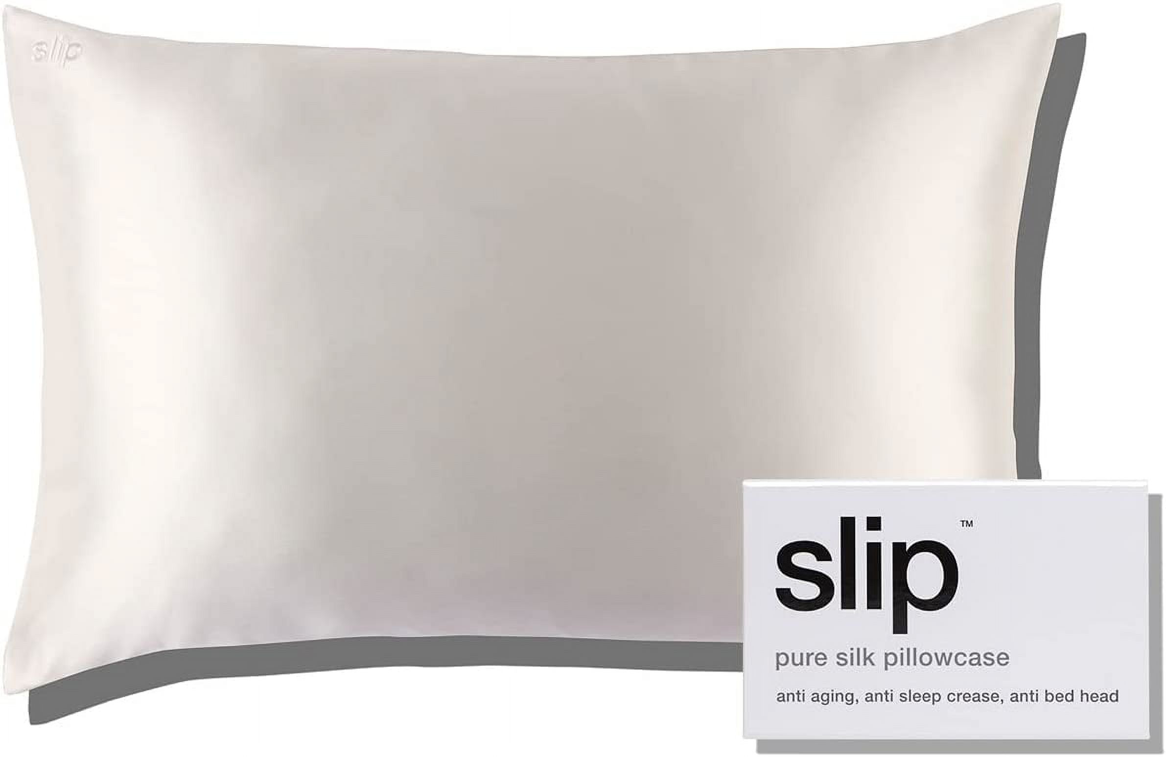 simple SLIP Silk Queen Pillowcase White (20" x 30") 100 Pure 22