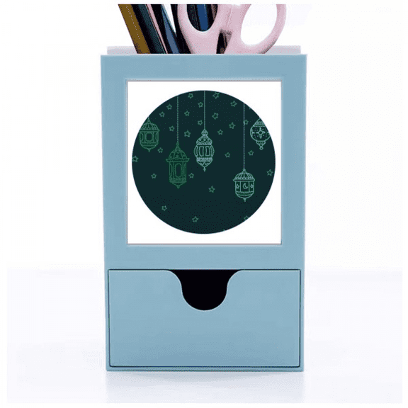 simple geometric shapes pattern Desk Supplies Organizer Pen Holder Card