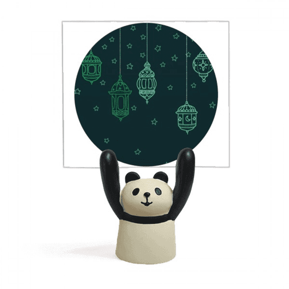 simple geometric shapes pattern Memo Holder Cartoon Animal Panda Stand Decoration
