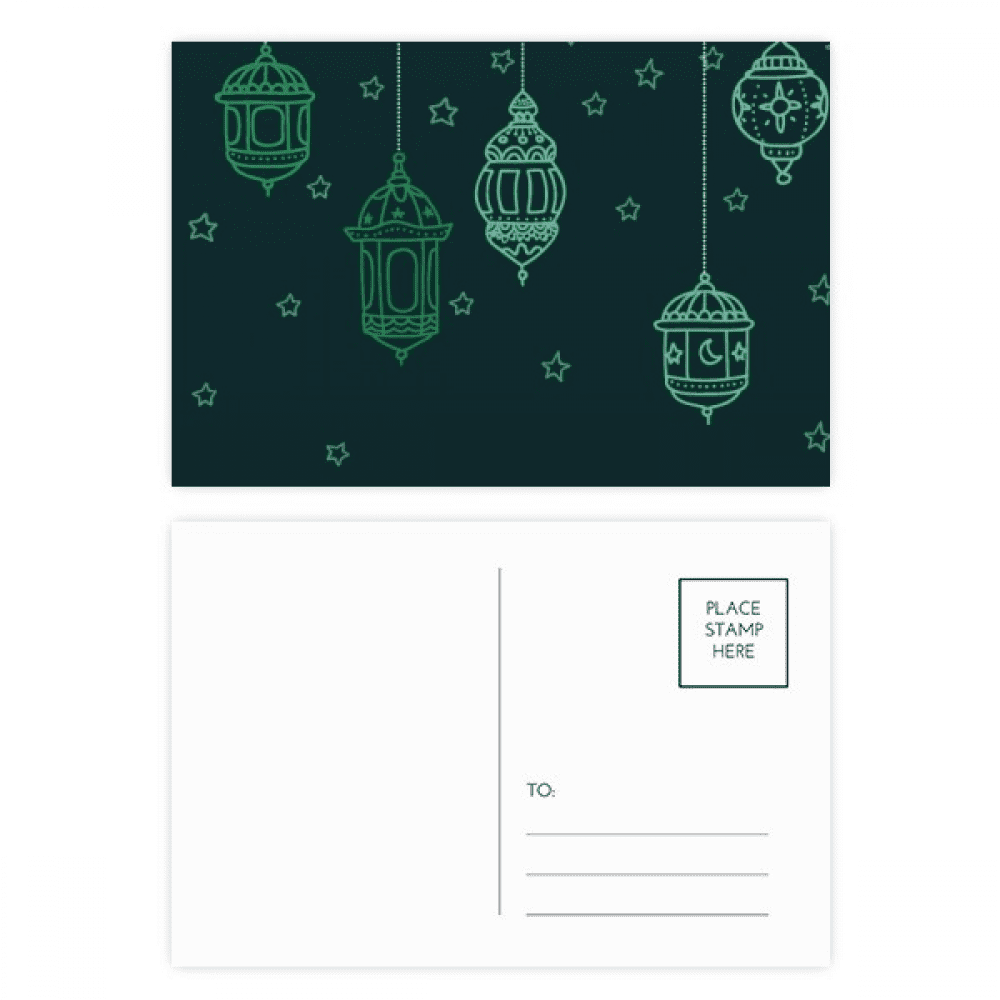 simple geometric shapes pattern postcard set birthday mailing thanks greeting card