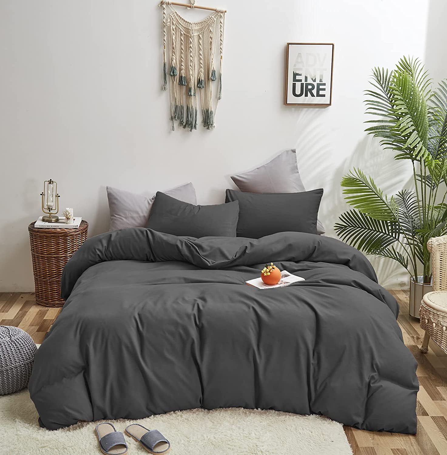 karever White Comforter Set King White Beddig Soft Durable Comforter