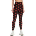 simple red heart Leggings for physical Fitness's gym clothes Womens