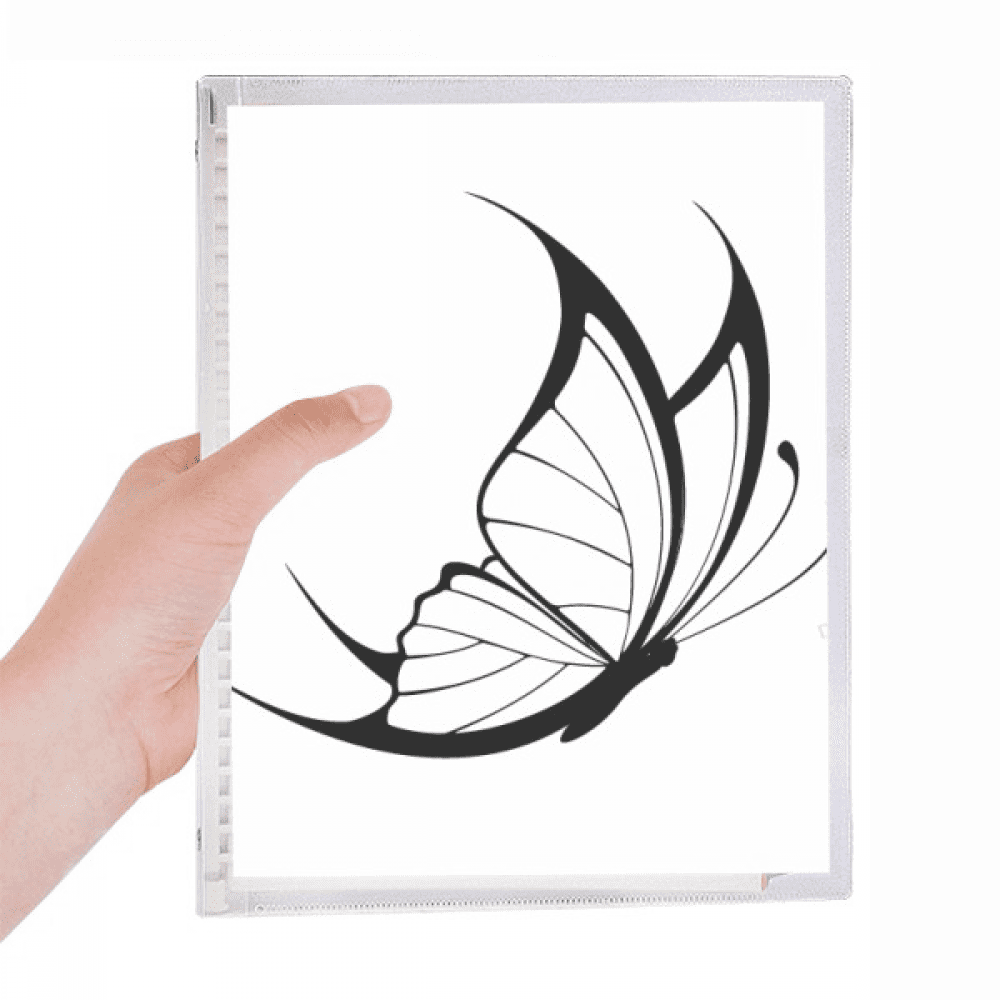 simple vintage flying black notebook loose diary refillable journal statiry