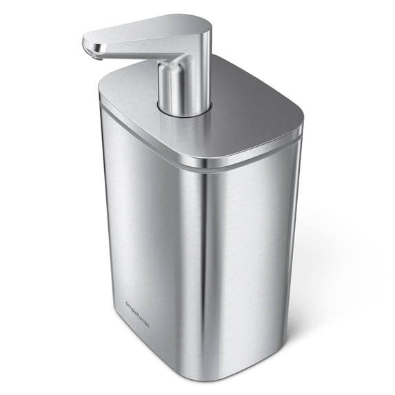 simplehuman 16 oz. Liquid Soap Pulse Dispenser, Brushed Stainless Steel