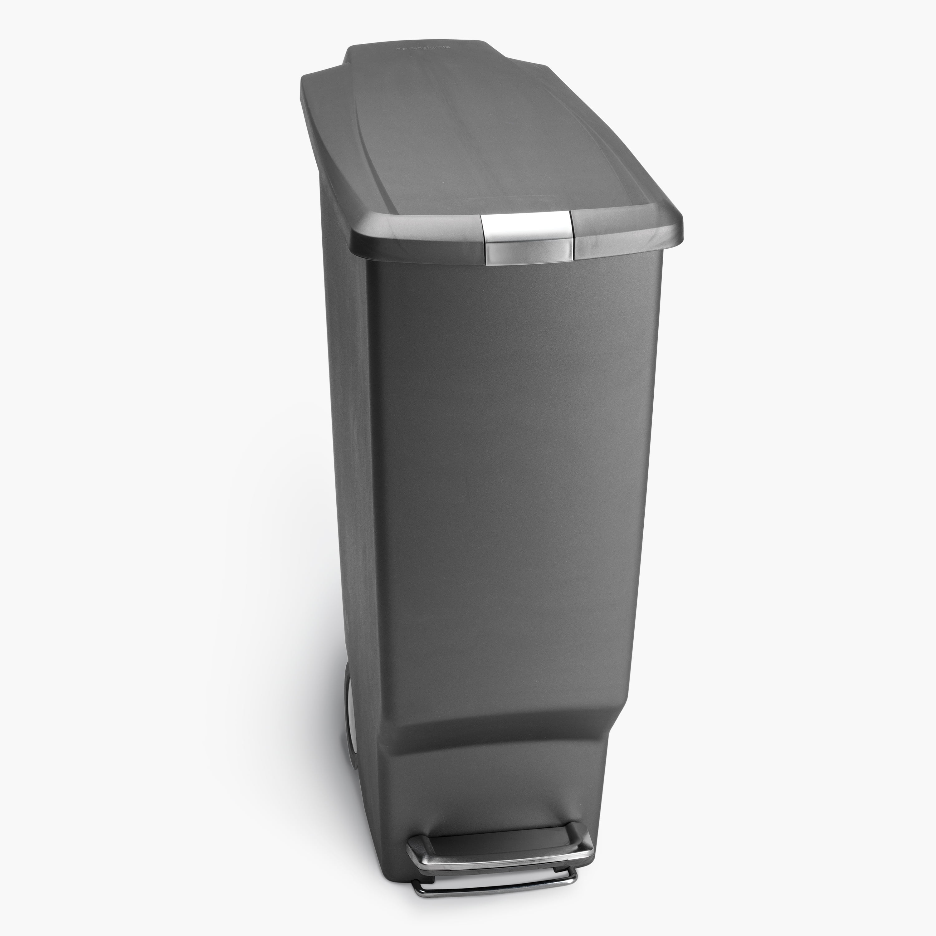 simplehuman 40L Slim Touch Bar Trash Can Brushed Stainless Steel