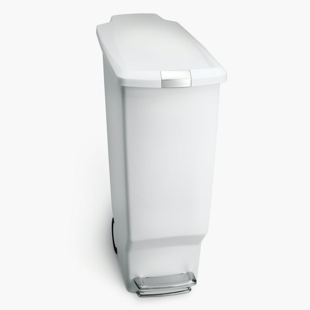simplehuman 40 Liter / 10.6 Gallon Slim Kitchen Step Trash Can With