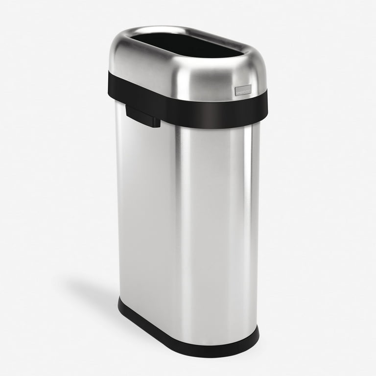 simplehuman Commercial Garbage Barrel, 50L/13.2 Gal Open Top