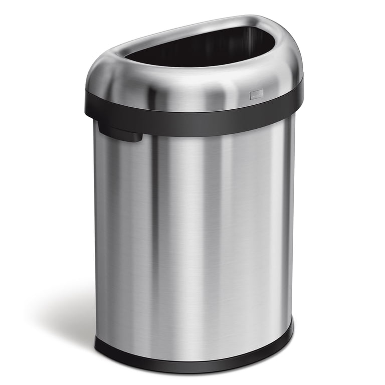 simplehuman, Trash Can, 80 Liter, Semi-Round Open Top - Walmart.com