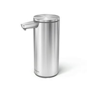 simplehuman 9 oz. Touch-Free Automatic Rechargeable Sensor Liquid Soap Dispenser, Brushed Stainless Steel