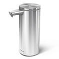 thumbnail image 1 of simplehuman 9 oz. Touch-Free Automatic Rechargeable Sensor Liquid Soap Dispenser, Brushed Stainless Steel, 1 of 8