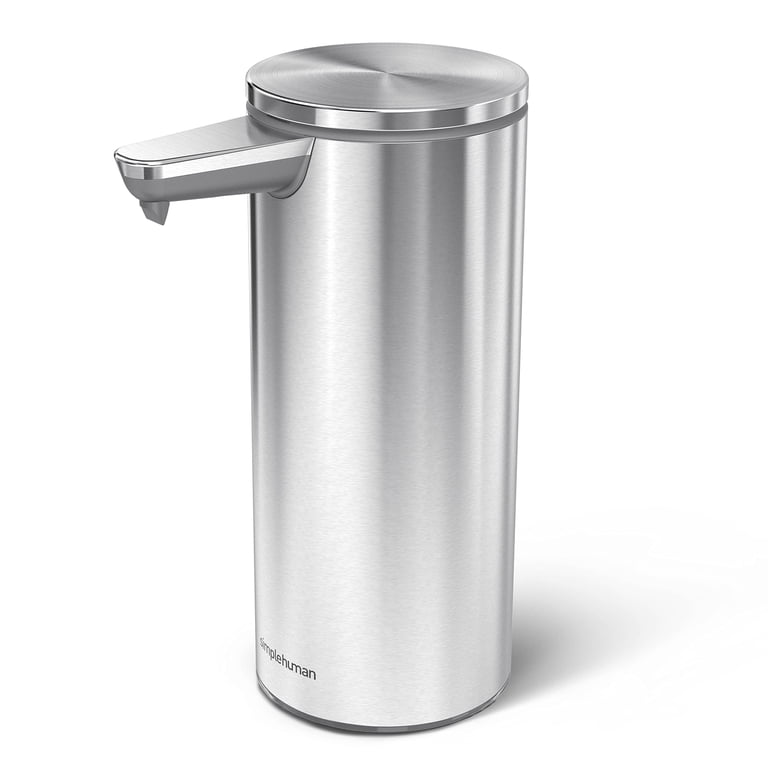 simplehuman 9 oz. Touch-Free Sensor Soap Pump, Rechargeable
