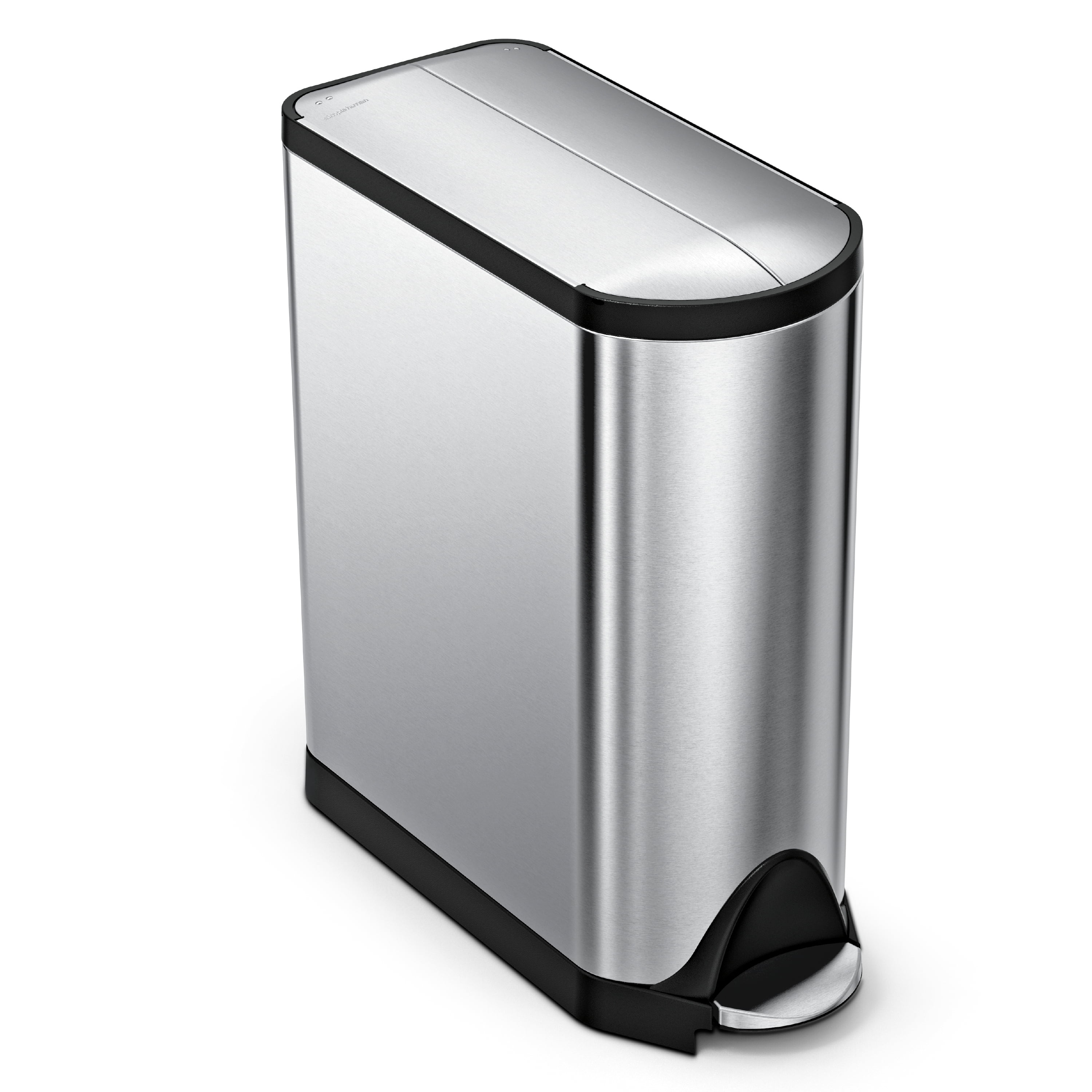simplehuman 12 Gallon Butterfly Lid Kitchen Garbage Can
