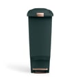 thumbnail image 1 of simplehuman Kitchen Trash Can, 10.6 Gallon Plastic Step Garbage Bin with Secure Slide Lock Lid, Hunter, 1 of 7
