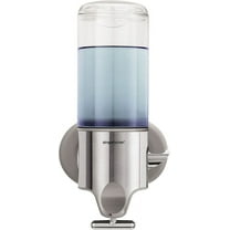 simplehuman Single Wall Mount Shower Pump, Shampoo and Soap Dispenser