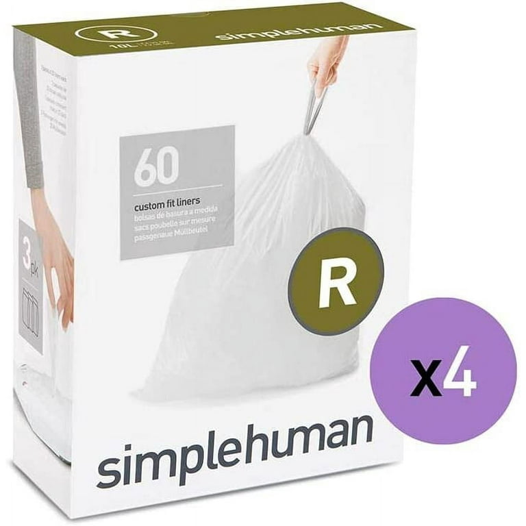  simplehuman Code R Custom Fit Drawstring Trash Bags in