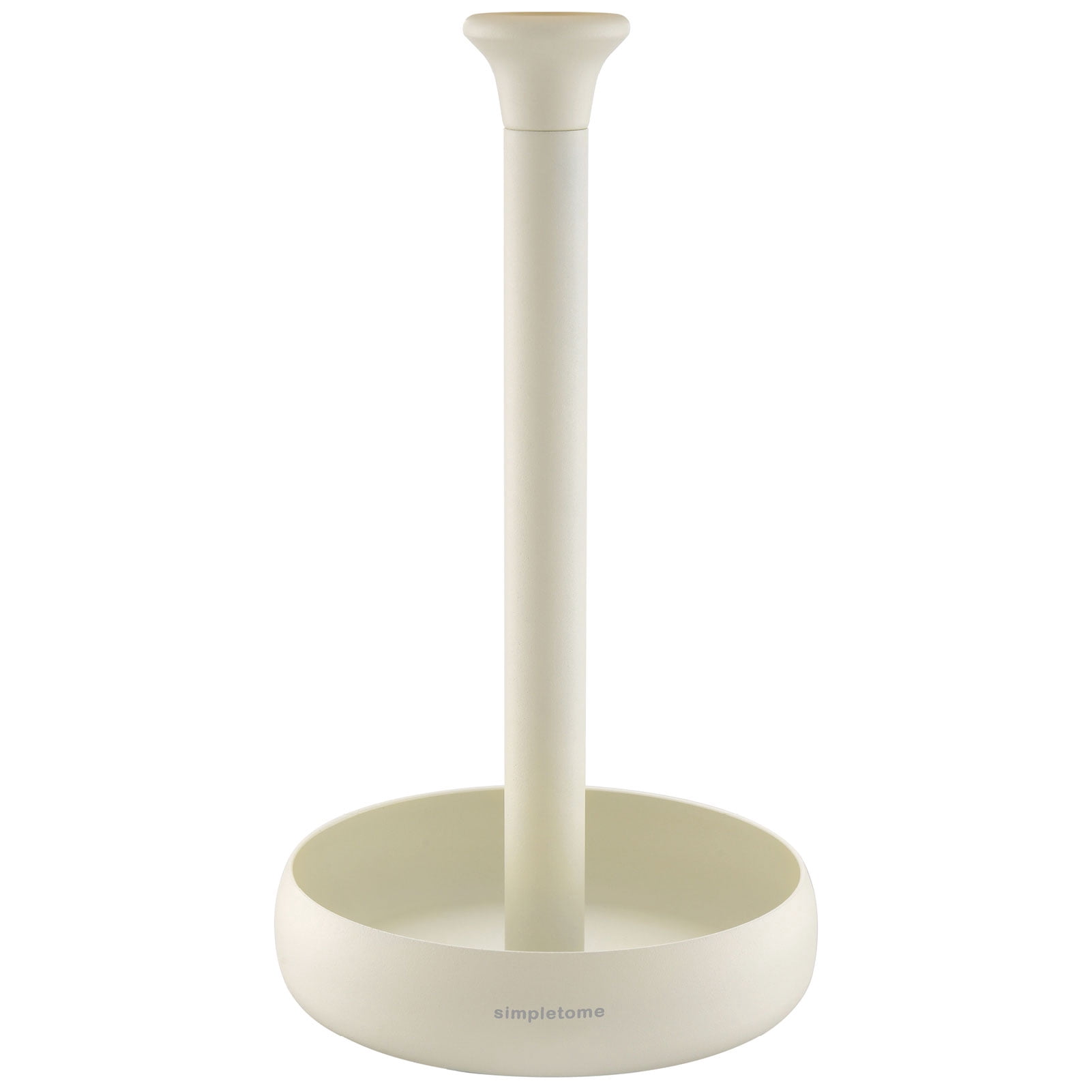 simpletome Paper Towel Holder Countertop ONE HAND Tear Keep It Rolled Up Weighted Base