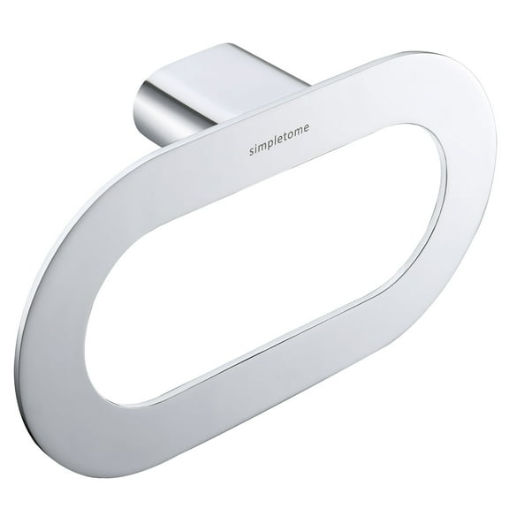 simpletome Towel Holder for Bathroom Wall Hand Towel Ring Never Rust Zinc Alloy Simple Modern Design