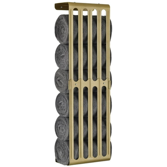 simpletome Towel Storage Rack Adjustable Height Wall Mount Bathroom Shelf Organizer Carbon Steel