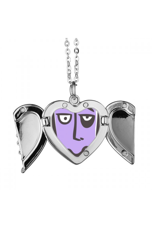 sing fsketch hunger angel wings necklpendant fashion