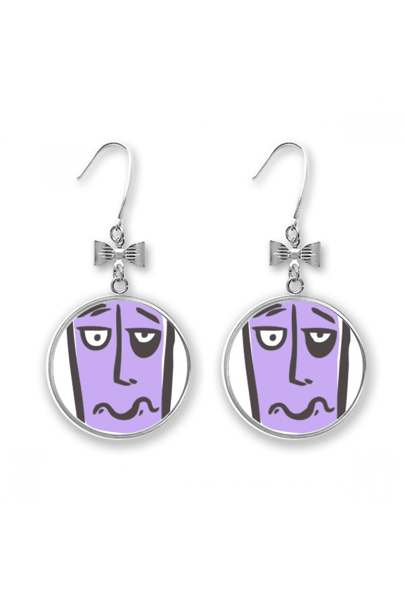 sing fsketch hunger bow earrings drop stud pierced hook