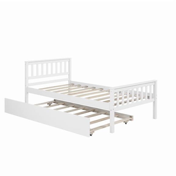 single bed with rollers platform bed frame with headboard and footboard suitable for small bedroom living space no spring mattress