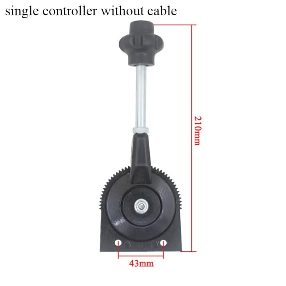 single controller Excavator Manual Throttle Control for Harvester Tractor Ship Manure Spreader Throttle Cable Assembly Self-locking Controller