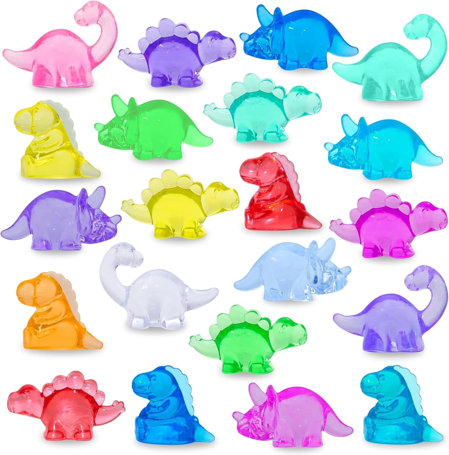 sinkoo 50 pcs Mini Dinosaur Figures & Resin Animals - Sensory Bin ...