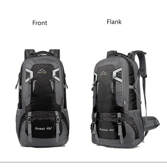 Sinkoo Hiking Backpack for Men Women, 40L Outdoor Travel Backpack, Lightweight Waterproof Wear-resistant Camping Bag, for Camping Hiking Travel Fishing Climbing(Black)