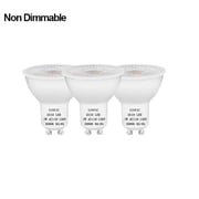 Sinvic 3 Pcs Non Dimmable GU10 LED light Bulb, 7W Equivalent to Gu10 50W Halogen Bulb, GU10 Base , 120V 500LM 3000K Warm White