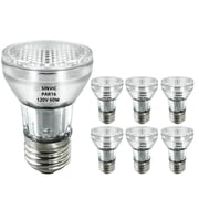 sinvic PAR16 Light Bulb - 6 Pack PAR16 Halogen Bulb 60W 120V E26 Base Warm White 2800k, Long Lasting PAR 16 Flood Bulb Dimmable, Halogen PAR 16 60W for Range Hood Lights,Ceiling Fan,Table Light