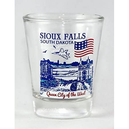 sioux falls south dakota great american cities collection shot glass