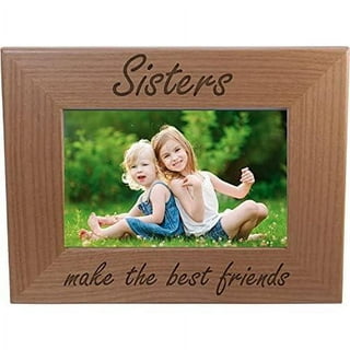 Only The Best Friends Friends Promoted to Aunt - 4x6 Inch Wood Picture Frame  