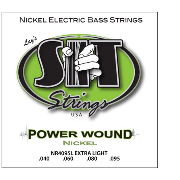 SIT NR4095L Power Wound Nickel Bass Guitar Strings - Extra Light (40-95)