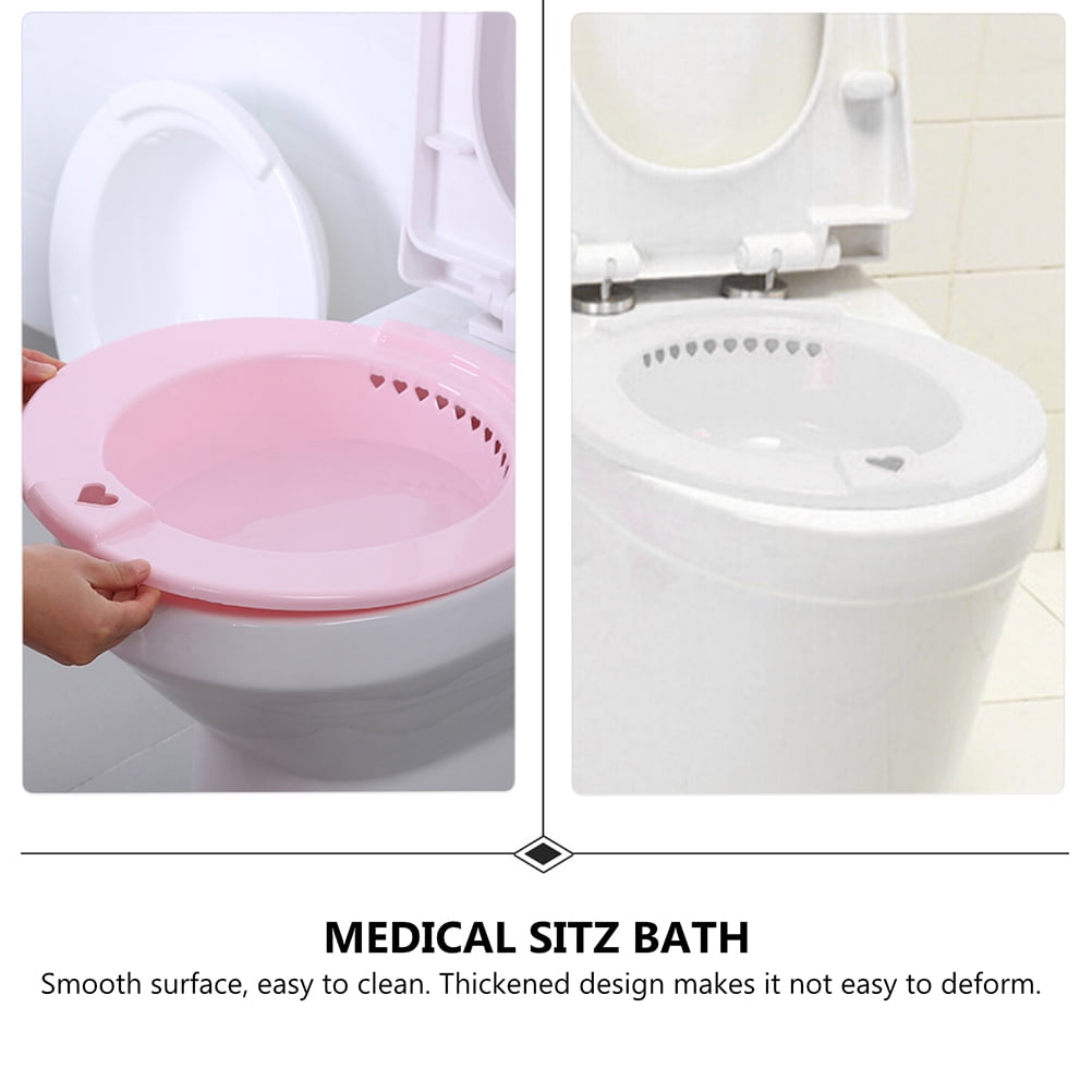 sitz bath 2pcs Portable Sitz Bath Basins Squat Free Basins Toilet