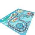 thumbnail image 1 of siubich Car Mat Play Rugs, Parking Lot Car Rug Floor Mat 15.7'x23.6' Reading Area Toy Area Game Carpet Car City Traffic Hopscotch Crawling Mat Non-slip Playroom Classroom Bedroom Carpet, 1 of 4