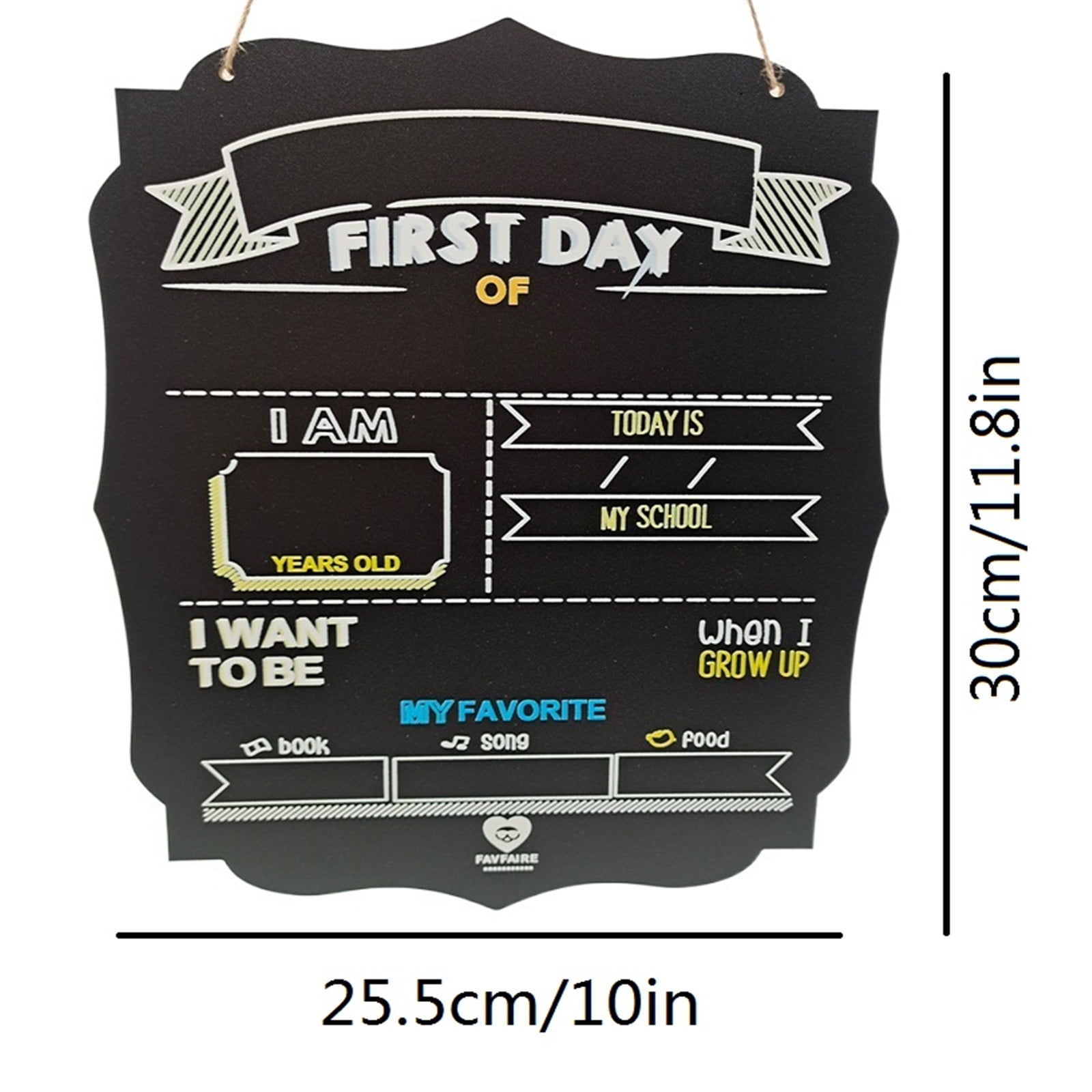 siubich First Day and Last School Chalkboard - Bac