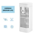 thumbnail image 1 of siubich Portable Air Conditioners, Summer Mini Spray Cooling Fan Desktop Air Conditioner Fan, Desk Night Light Fan, USB & Battery Powered, 3 Speed Misting Air Conditioner for Home Office (2400mAh), 1 of 7