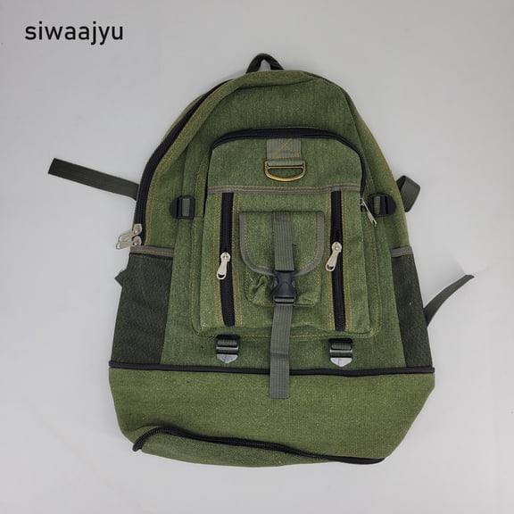 siwaajyu Hiking Bag, Water-Resistant Daypack with Hydration Bladder Sleeve