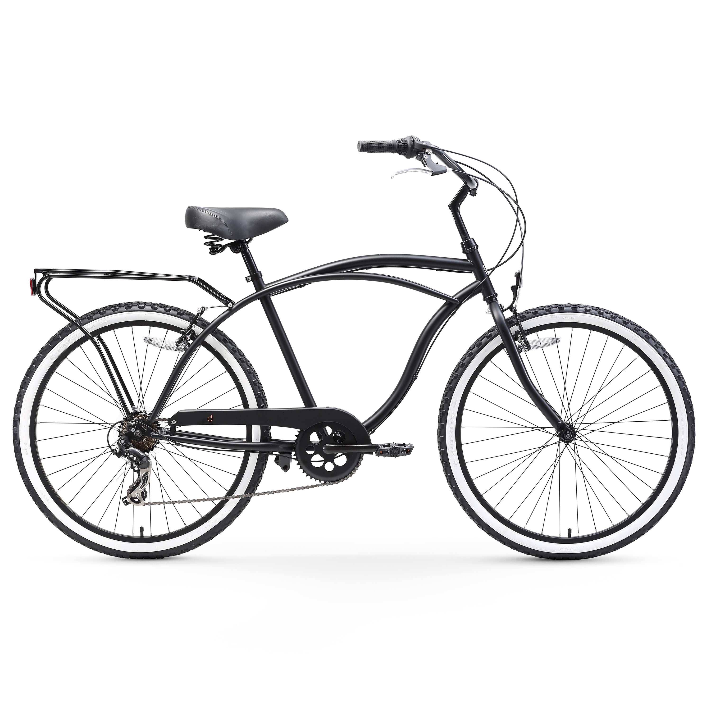 sixthreezero Around The Block Men s 7 Speed Beach Cruiser Bicycle 24