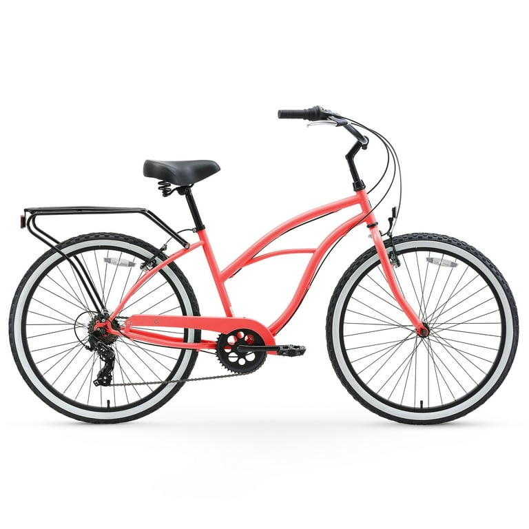 sixthreezero Around The Block Women s 7 Speed Beach Cruiser