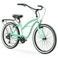 thumbnail image 1 of sixthreezero Around The Block Women's 7-Speed Beach Cruiser Bicycle, 26 In. Wheels, Mint Green, 1 of 2