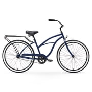 sixthreezero Around The Block Women's Single Speed Beach Cruiser Bicycle, 26" Wheels, Navy