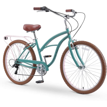 sixthreezero Around the Block 26" Cruiser Bike, Pine Melon