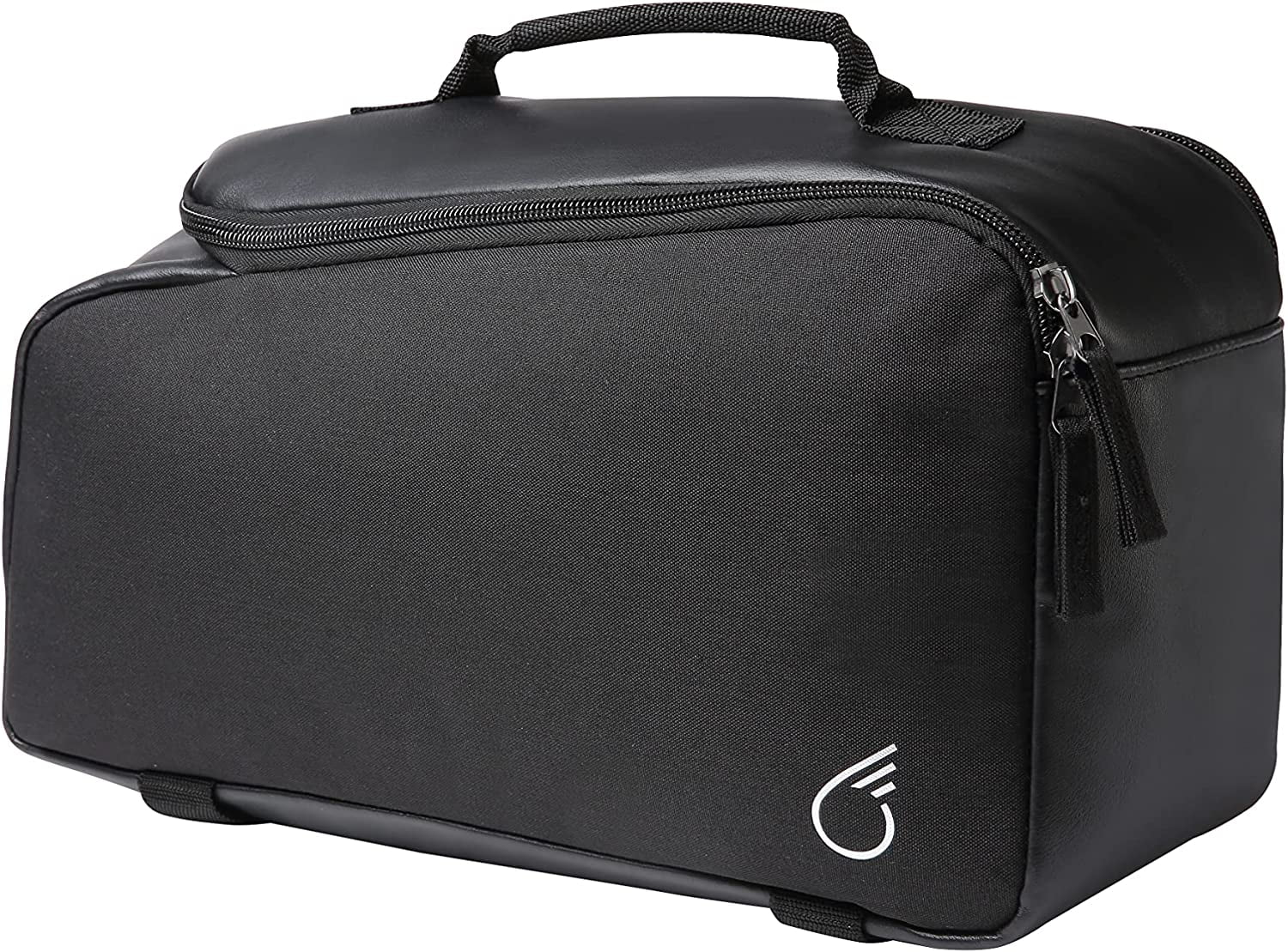 sixthreezero Bicycle Pannier Bag Rear Rack Trunk with Waterproof, Carry Handle, Matte Black