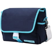 sixthreezero Bicycle Pannier Bag Rear Rack Trunk with Waterproof, Clip On Frame Mount, Shoulder Strap, Navy