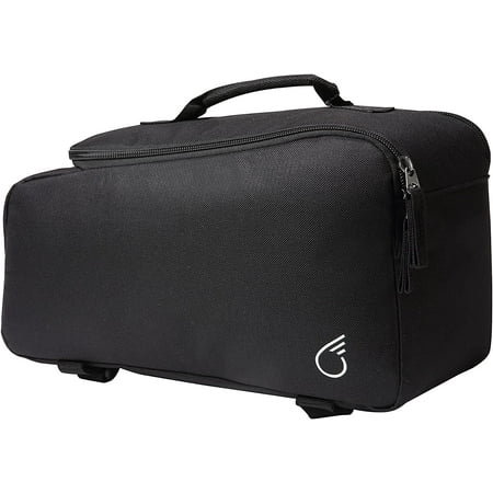 sixthreezero Bike Bag Rear Rack, Waterproof Bicycle Pannier, Carry Handle, Black