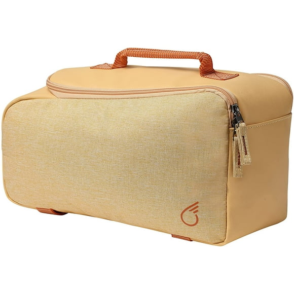 sixthreezero Bike Bag Rear Rack, Waterproof Bicycle Pannier, Carry Handle, Cream