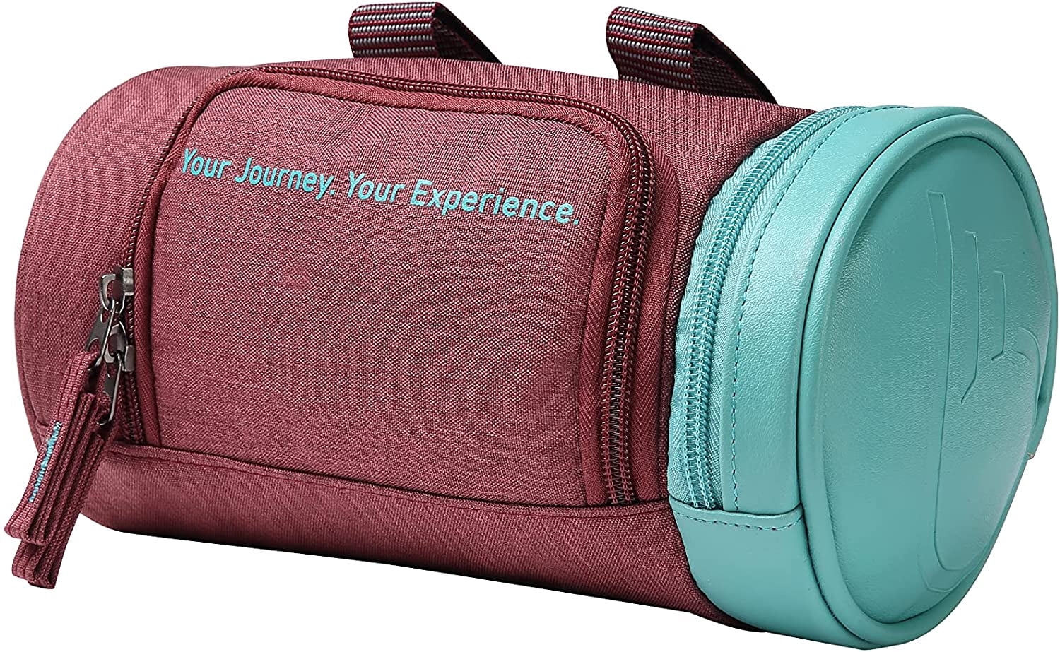 sixthreezero Bike Handlebar Bag, Waterproof Bicycle Front Roll Bag, Burgundy