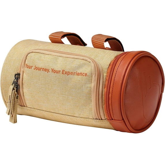 sixthreezero Bike Handlebar Bag, Waterproof Bicycle Front Roll Bag, Cream