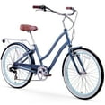 thumbnail image 1 of sixthreezero Every journey Women's 7-Speed Step-Through Hybrid Cruiser Bicycle, 26 In. Wheels and 17.5 In. Frame, Navy, 1 of 8